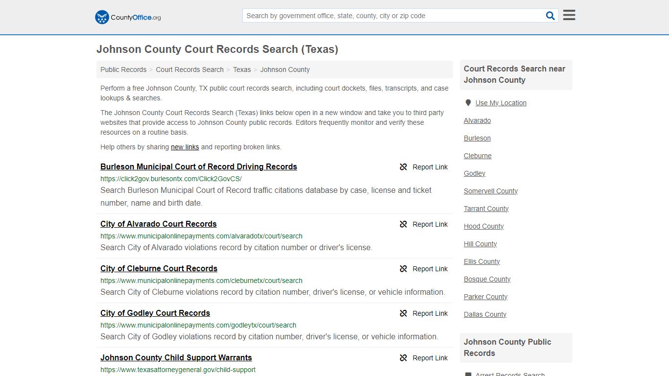 Court Records Search - Johnson County, TX (Adoptions, Criminal, Child ...